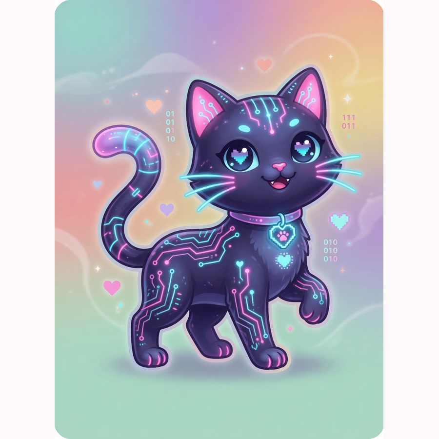 Whiskerbyte AI virtual pet portrait